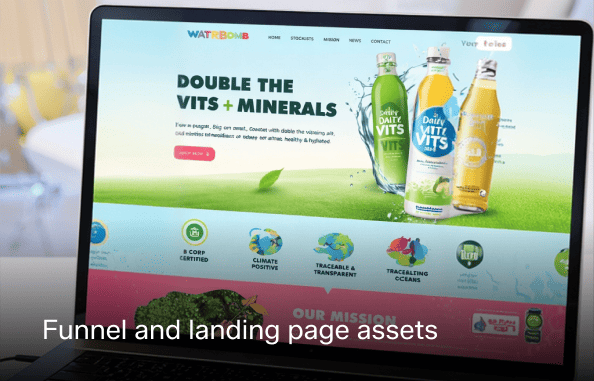 Funnel and landing page assets