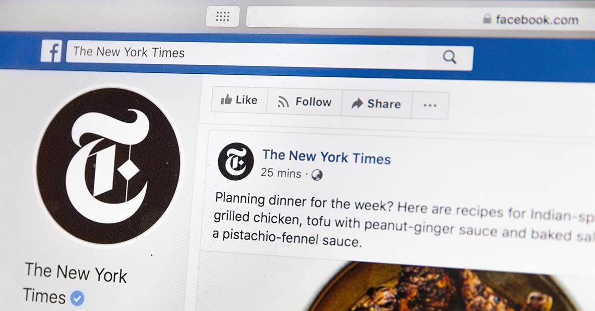 new york times facebook