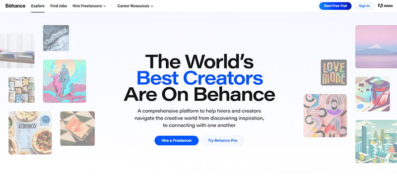 Graphic design tools behance