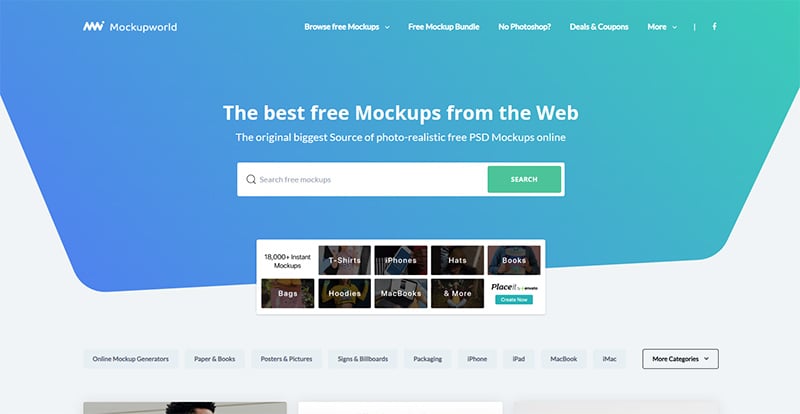 Graphic design tools mockup world