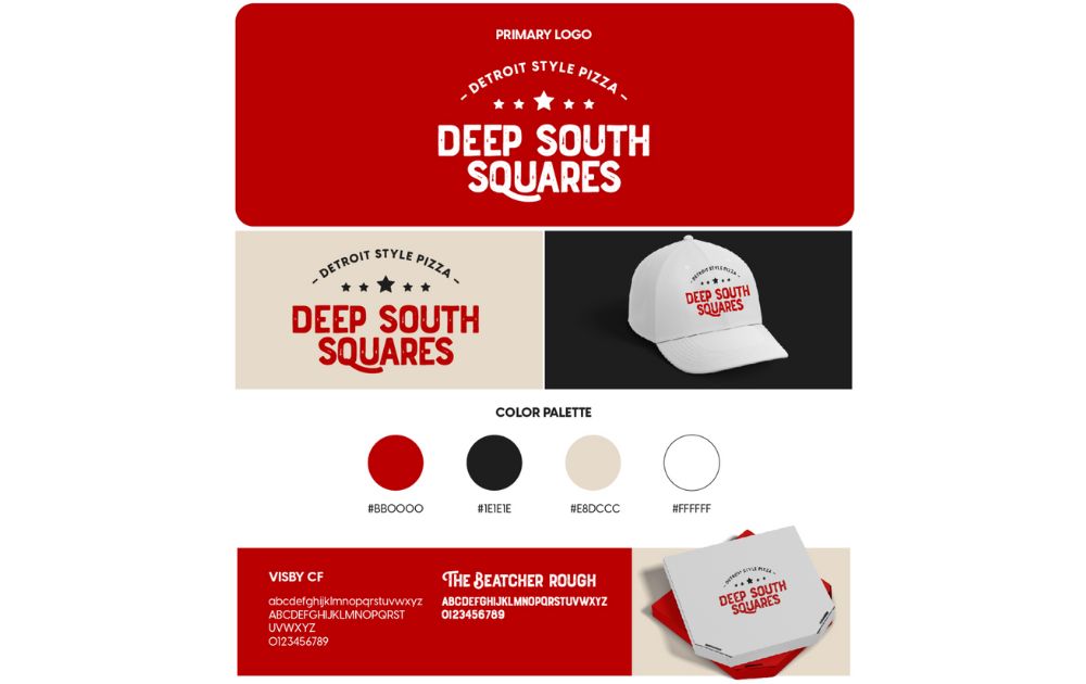 Unlimited logo revisions Penji  Deeep South Squares