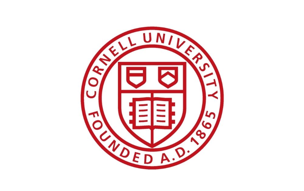 cornell university logo with red text