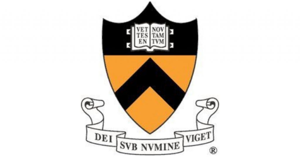 Princeton university logo with latin text