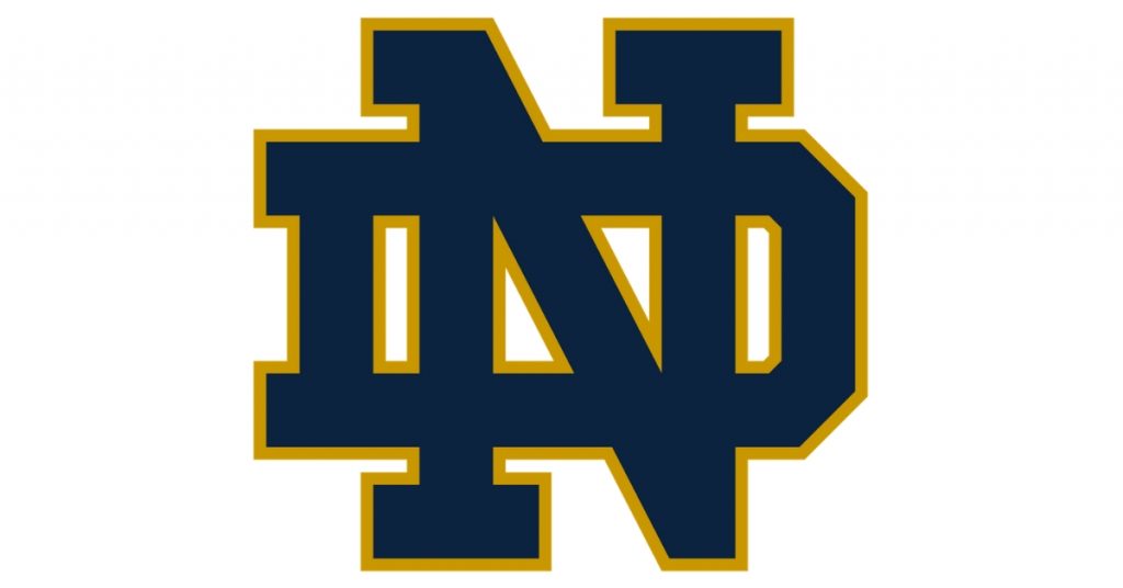 University of Notre Dame Logo letters ND