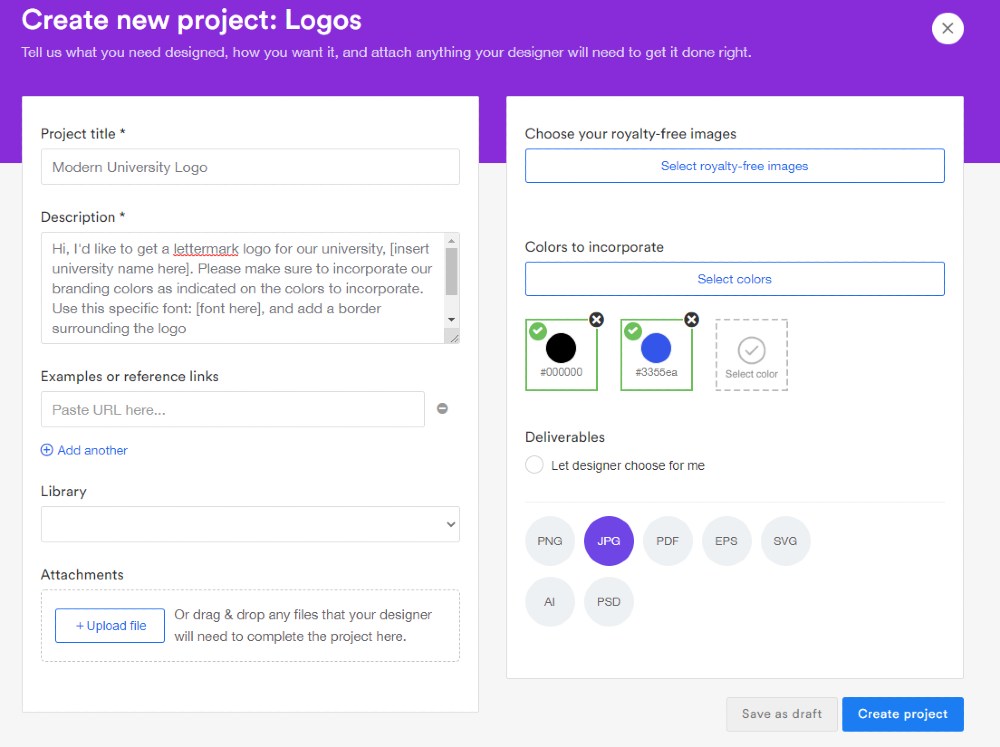 penji platform screenshot of dashboard