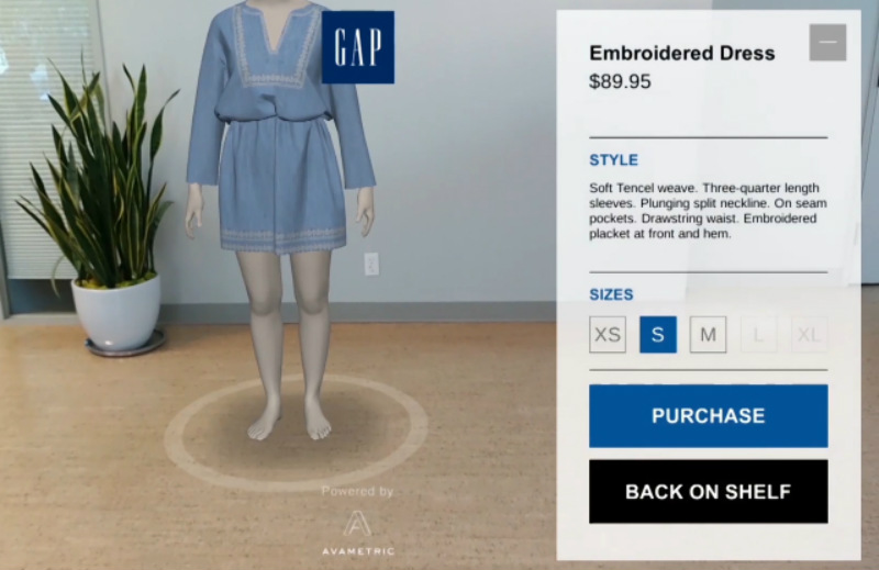 gap virtual dressing room