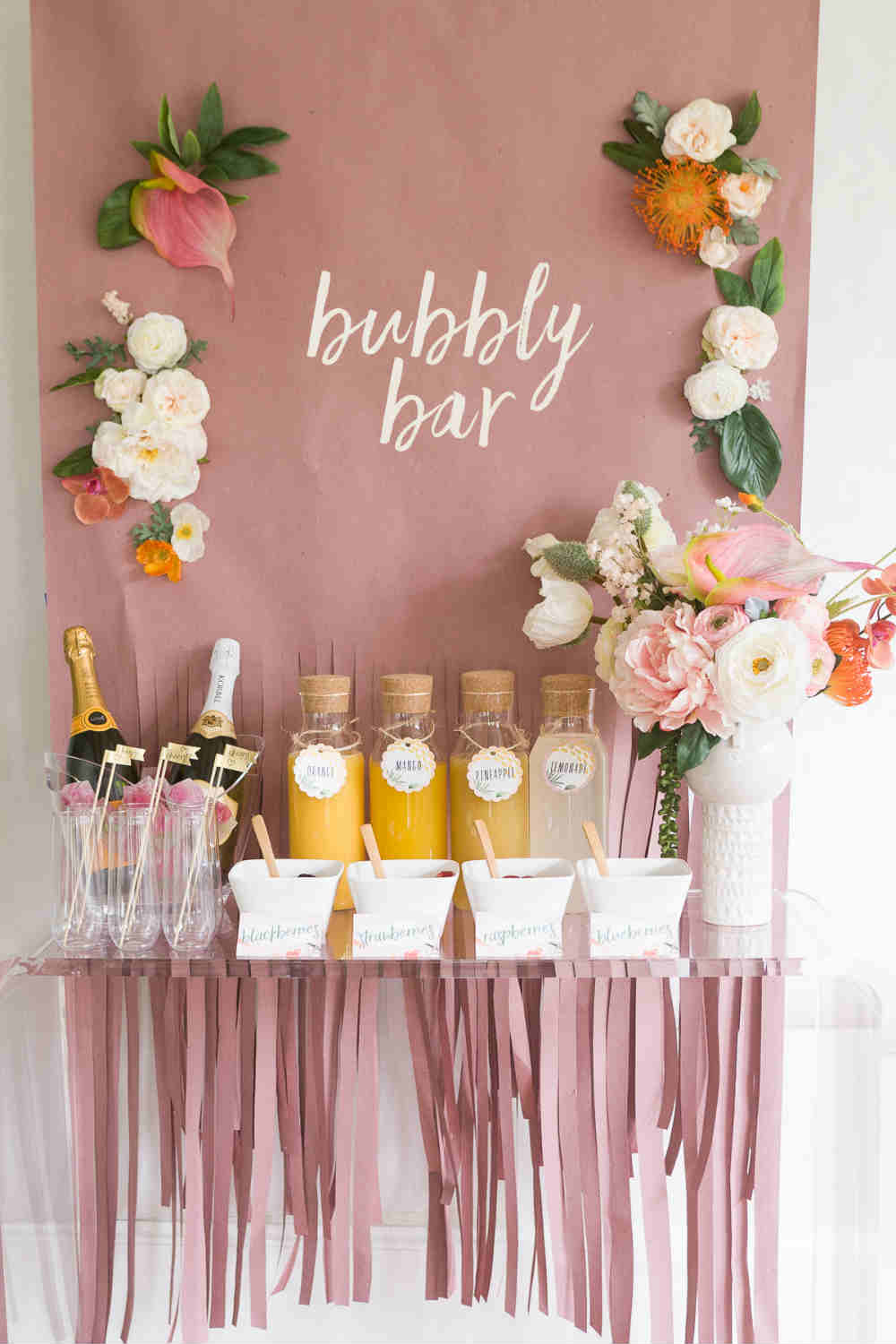 Bubbly Bar Bridal Shower Themes 