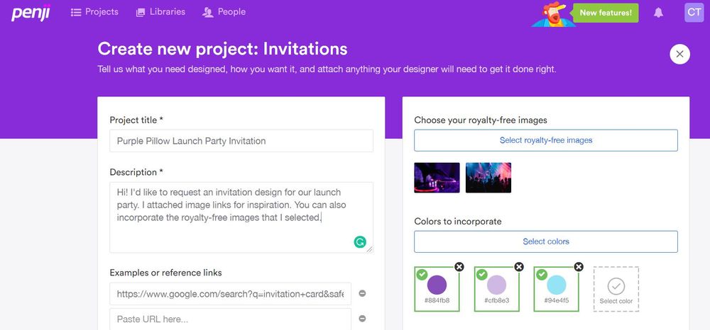 penji platform project dashboard