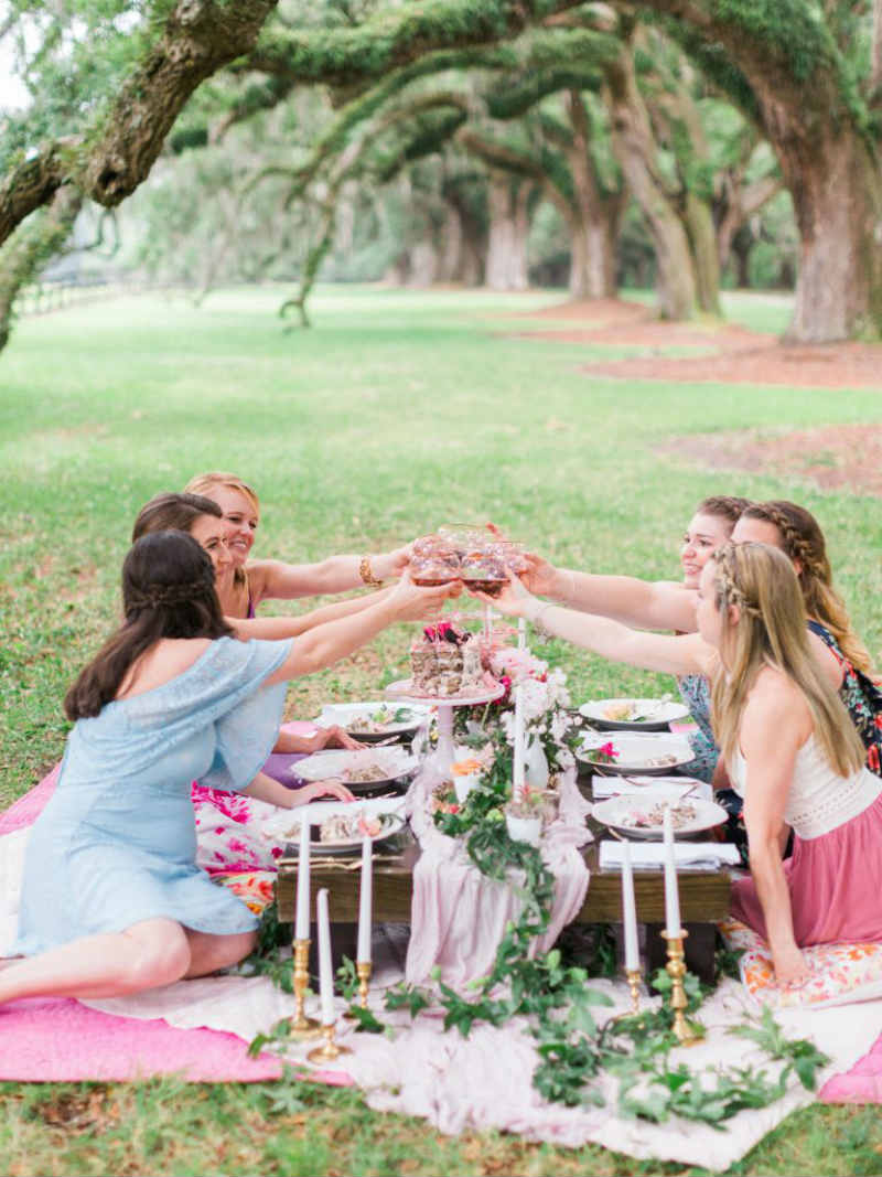 picnic style bridal shower