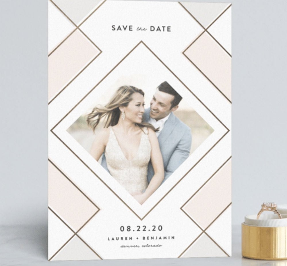 neutral colors wedding invitation cards