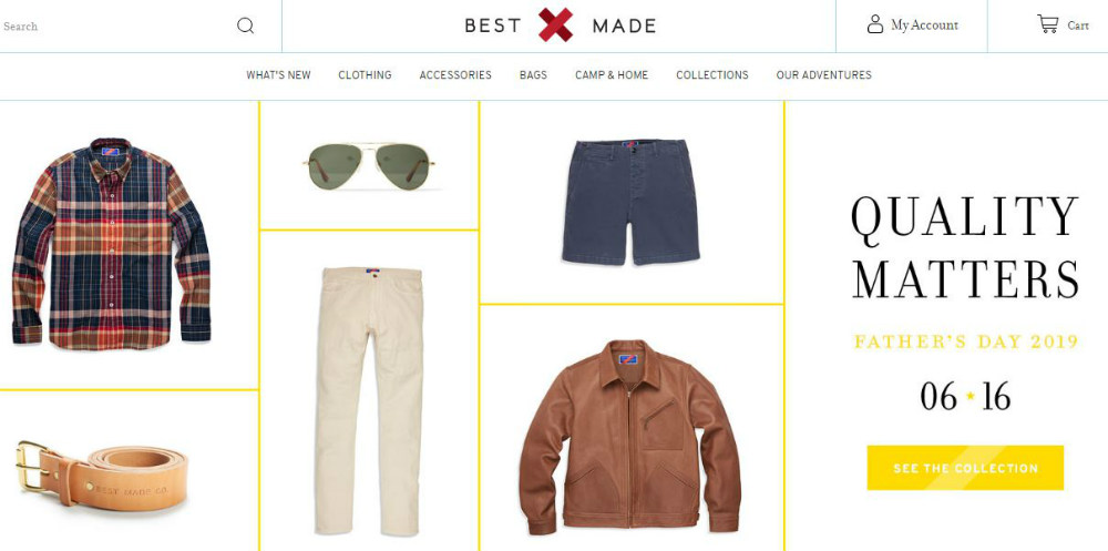 bestmade online store site examples