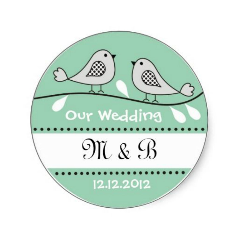 cute bird drawing couple logo