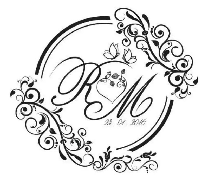 2023 Best Wedding Logo Design Ideas - Monogram Wedding - Logo Maker