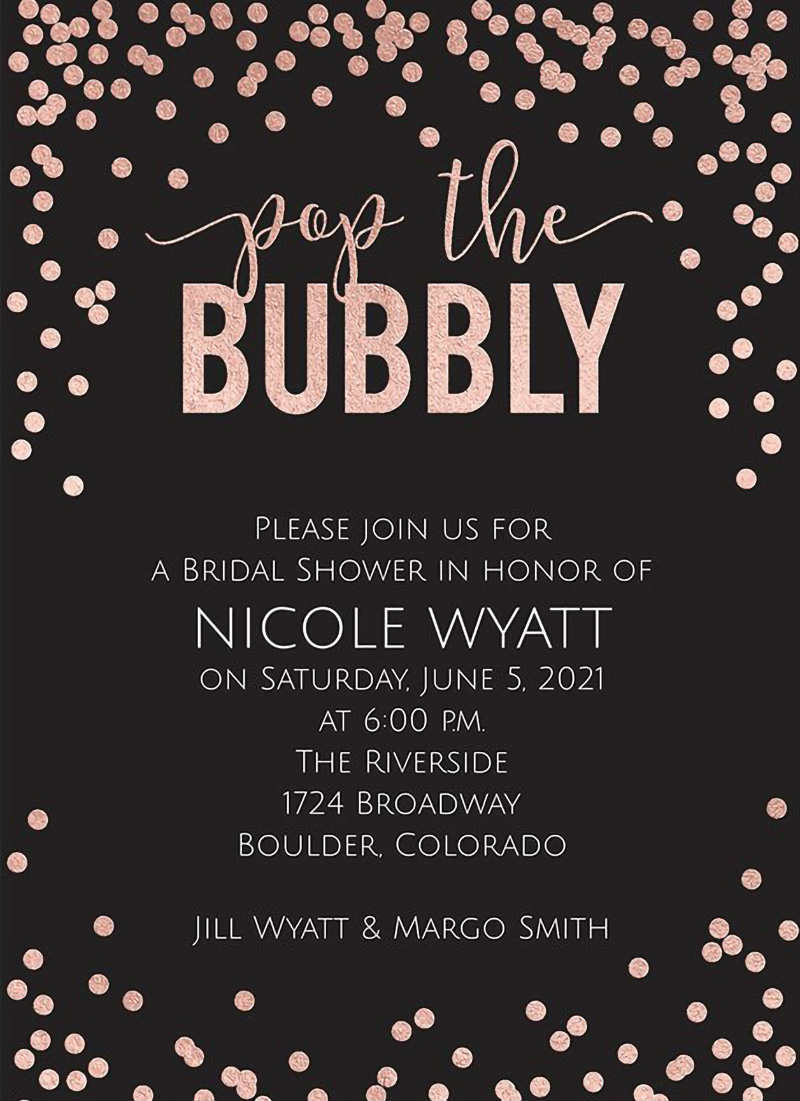 Creative Wording Ideas for Bridal Shower Invitations Unlimited