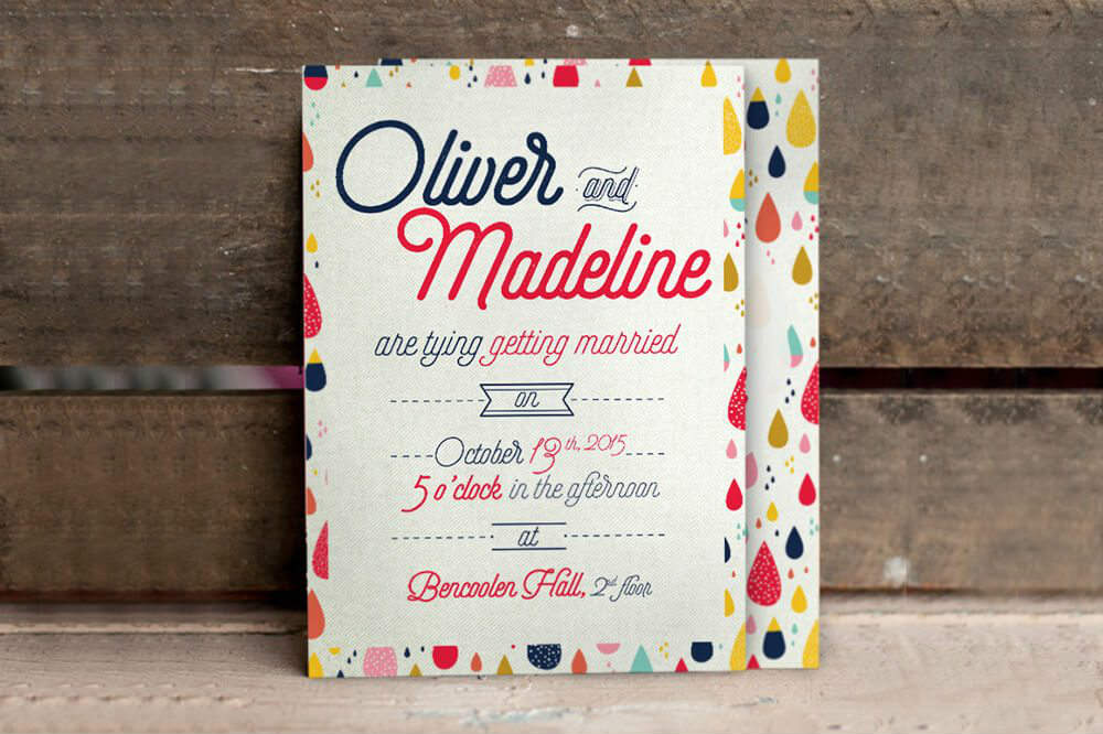 fun wedding invite