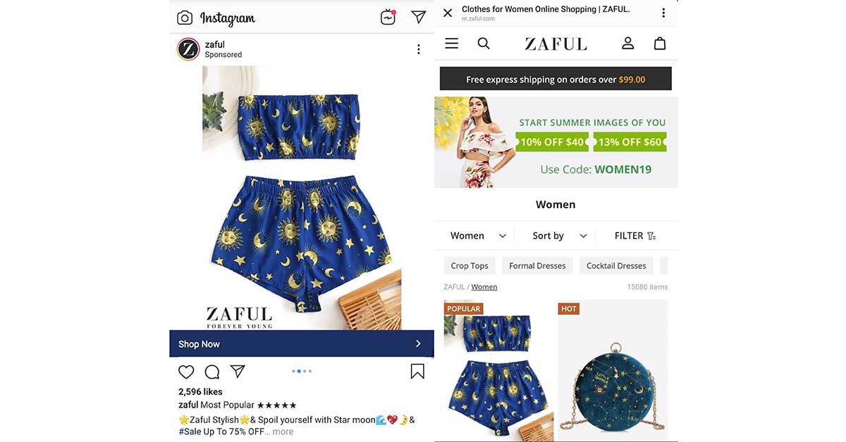 clothing sites like zaful