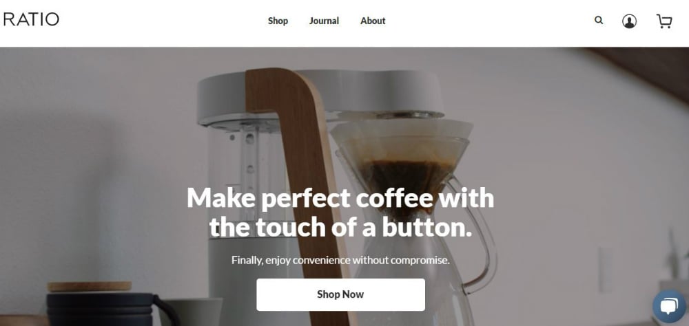ratio online store site examples