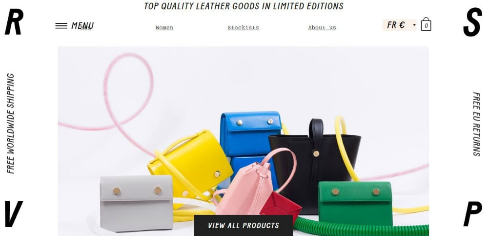 rsvp online store site examples
