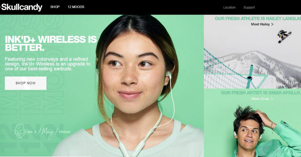 skullcandy homepage online store
