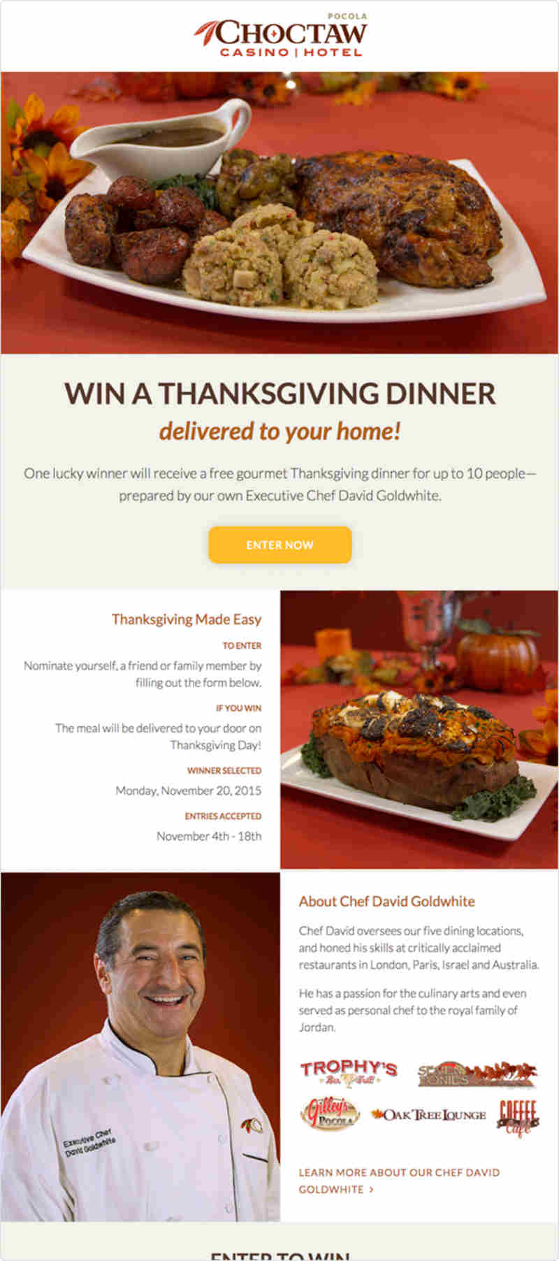 casino promotions thanksgiving 2017 near me