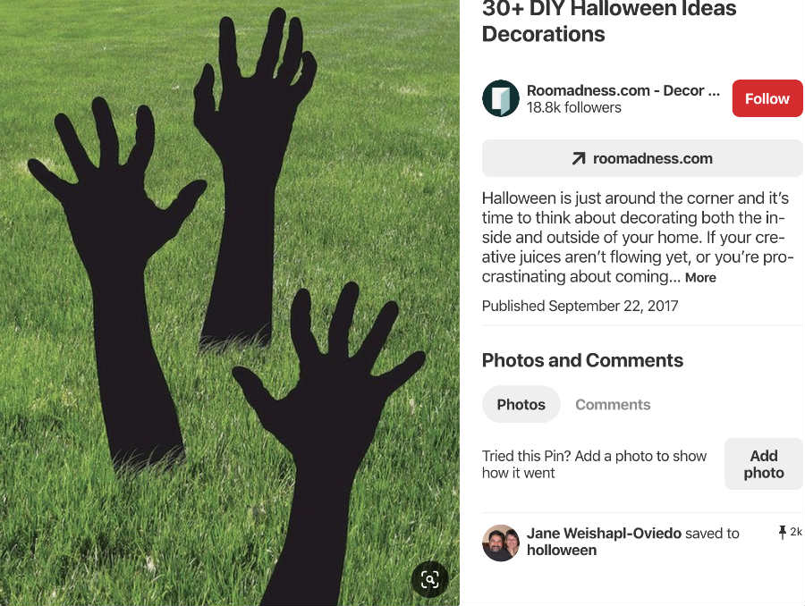 diy hand halloween decorations