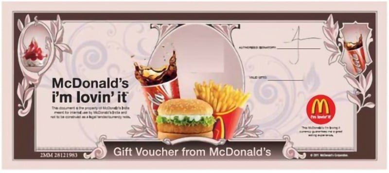 mcdonalds thanksgiving gift card idea