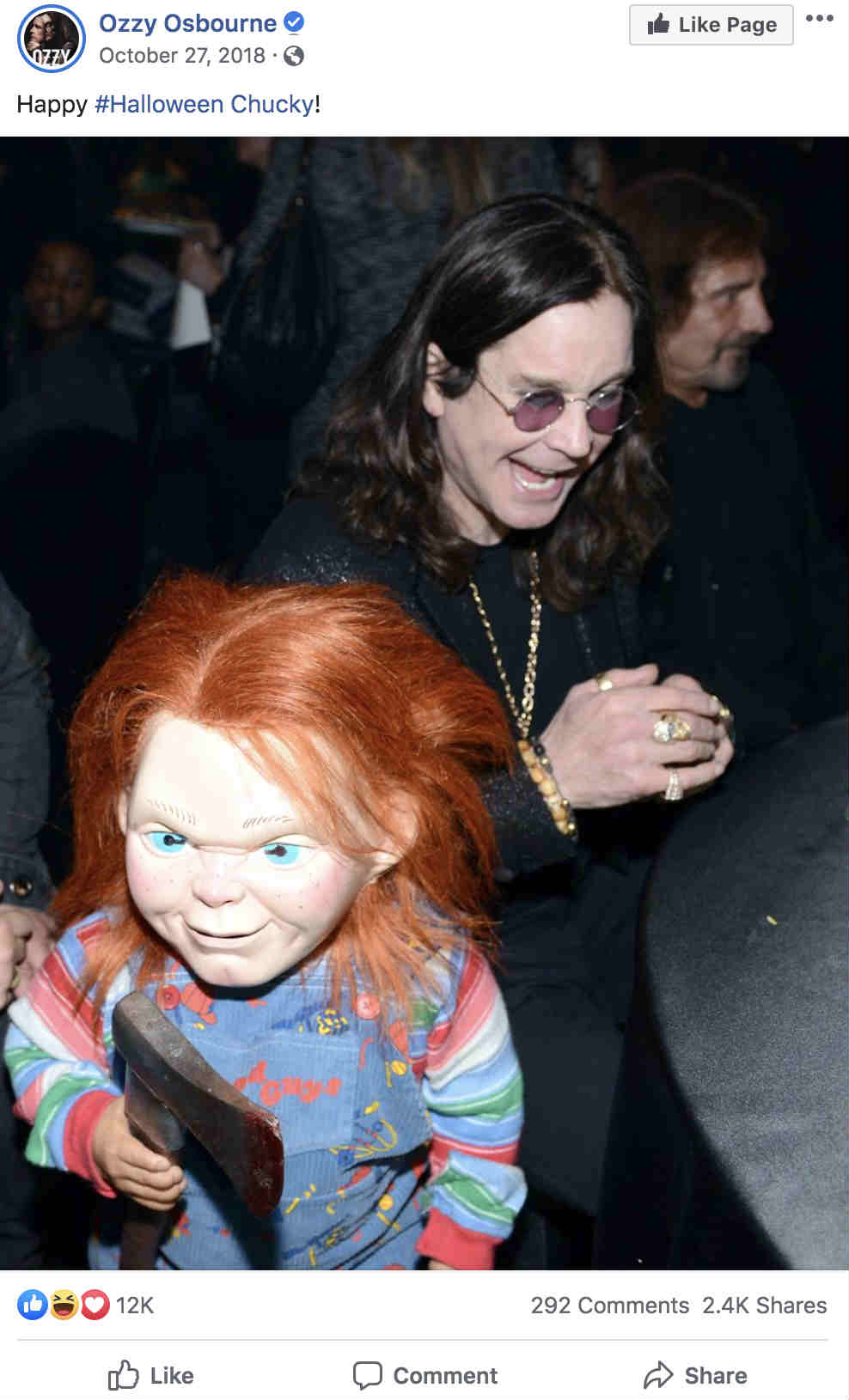 ozzy and chucky on halloween