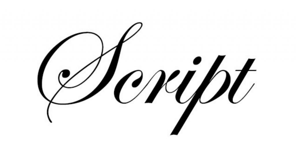 script font style