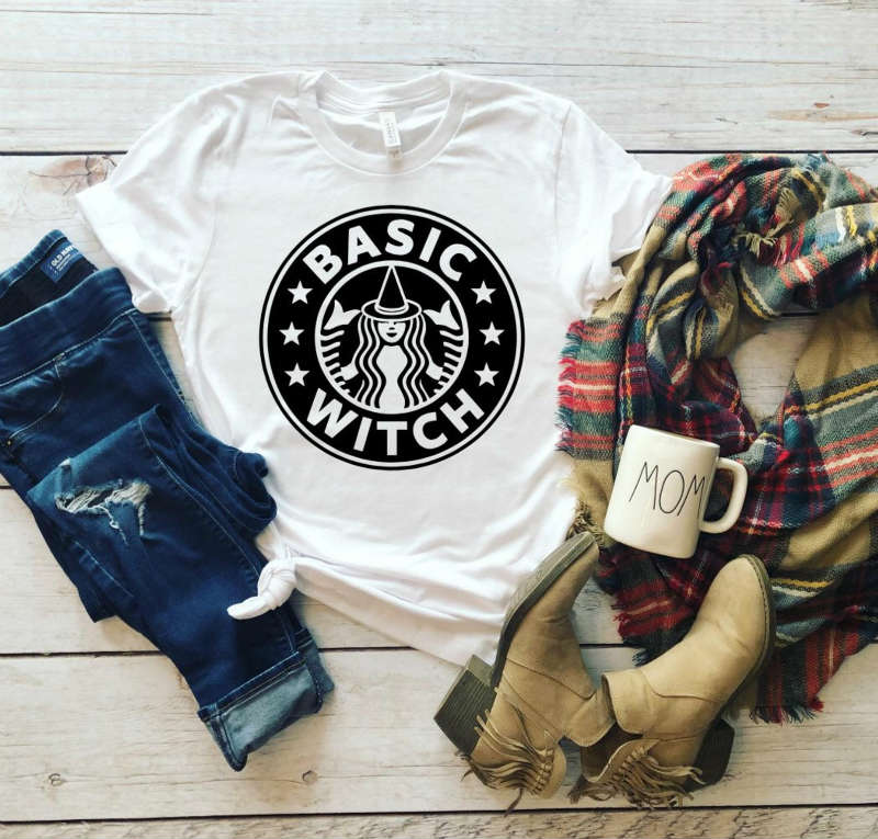 halloween starbucks inspired tee