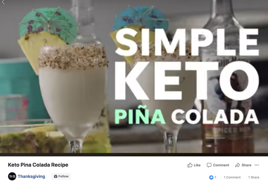 keto pina colada