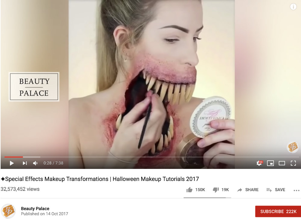 weird halloween face paint