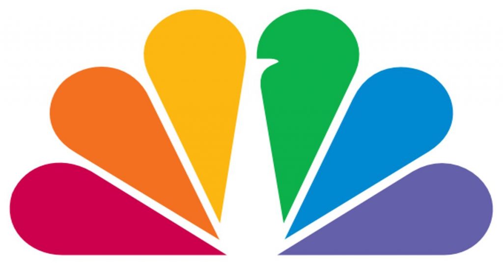 iconic NBC peacock branding