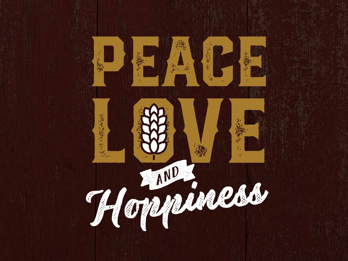 Typography – Peace love