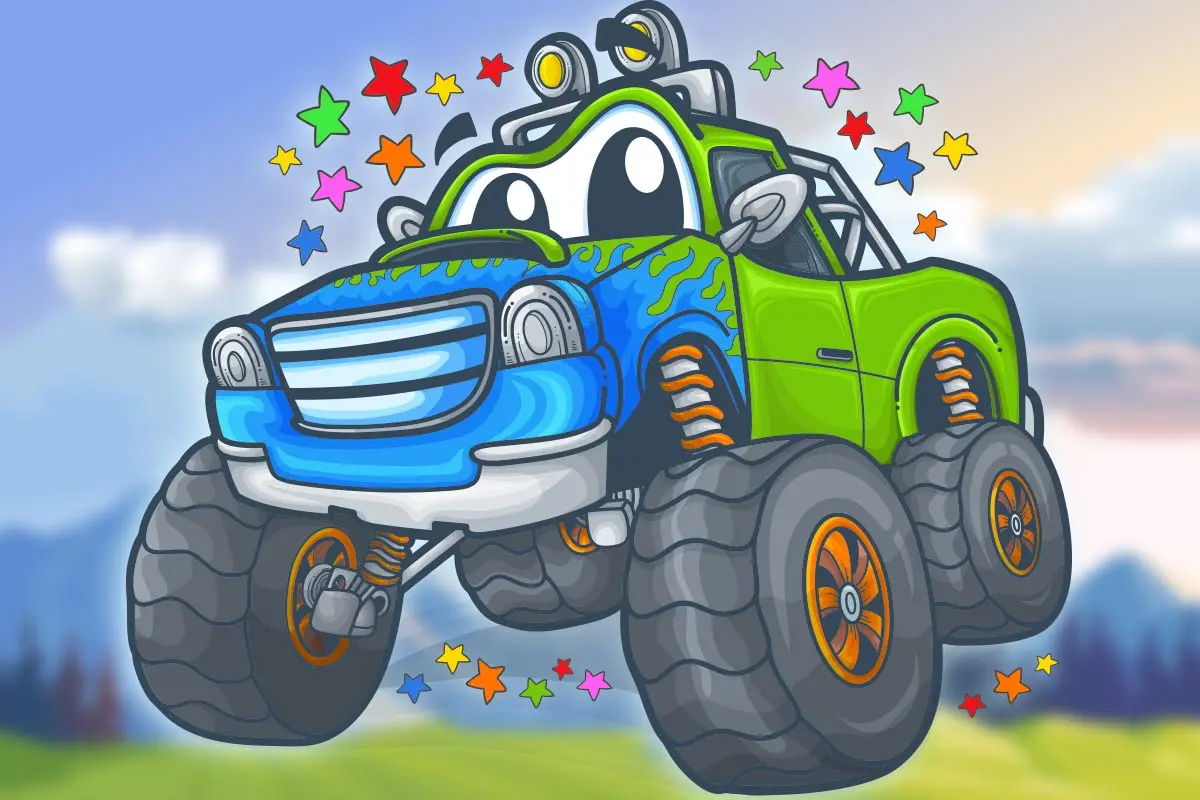Illustrations – Happy truck