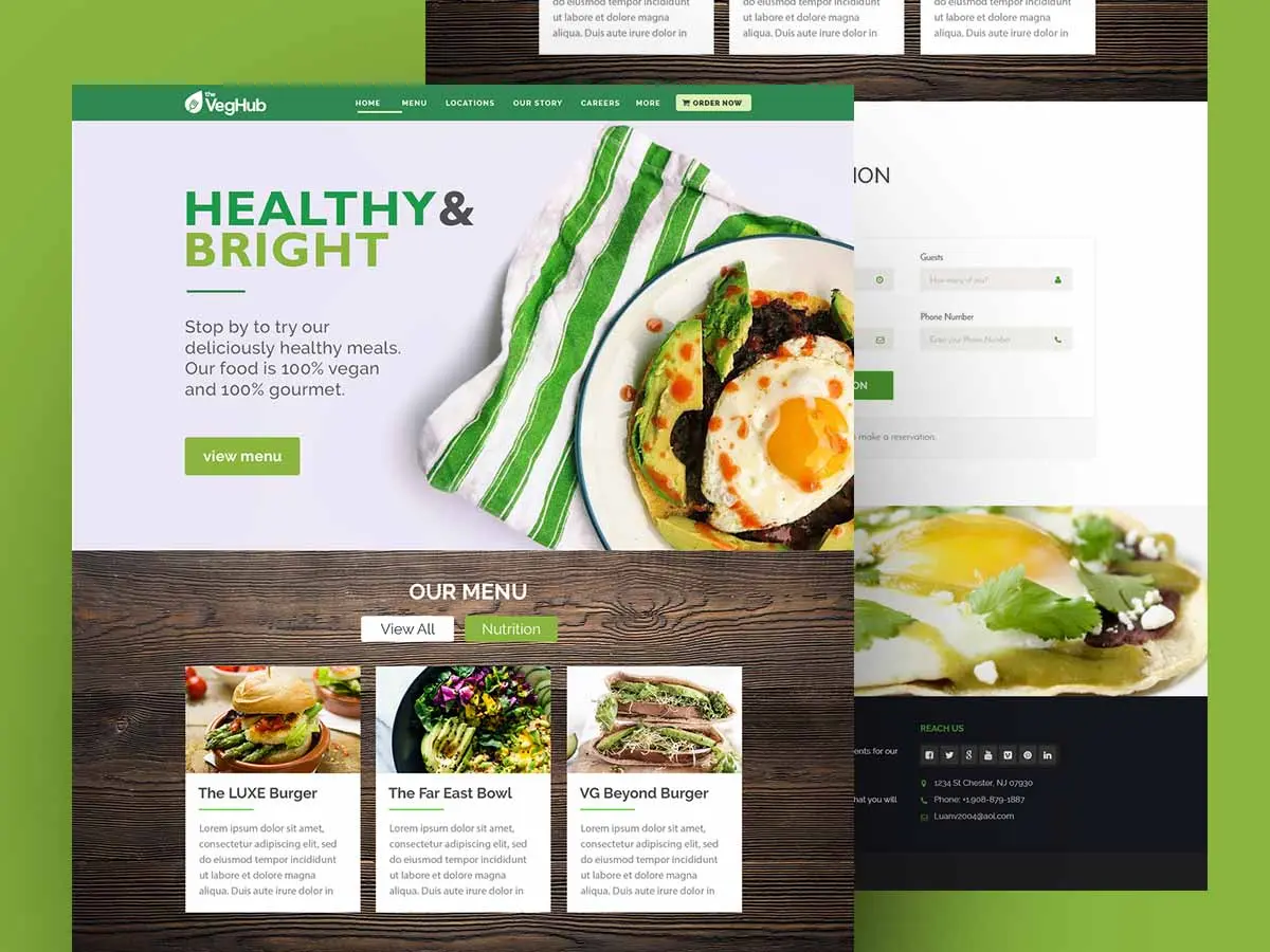 Website - Health and bright - Unlimited Graphic Design Service