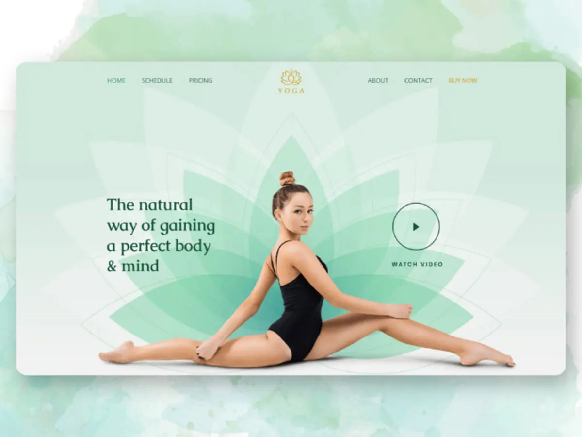 Website – Mind and body landing page