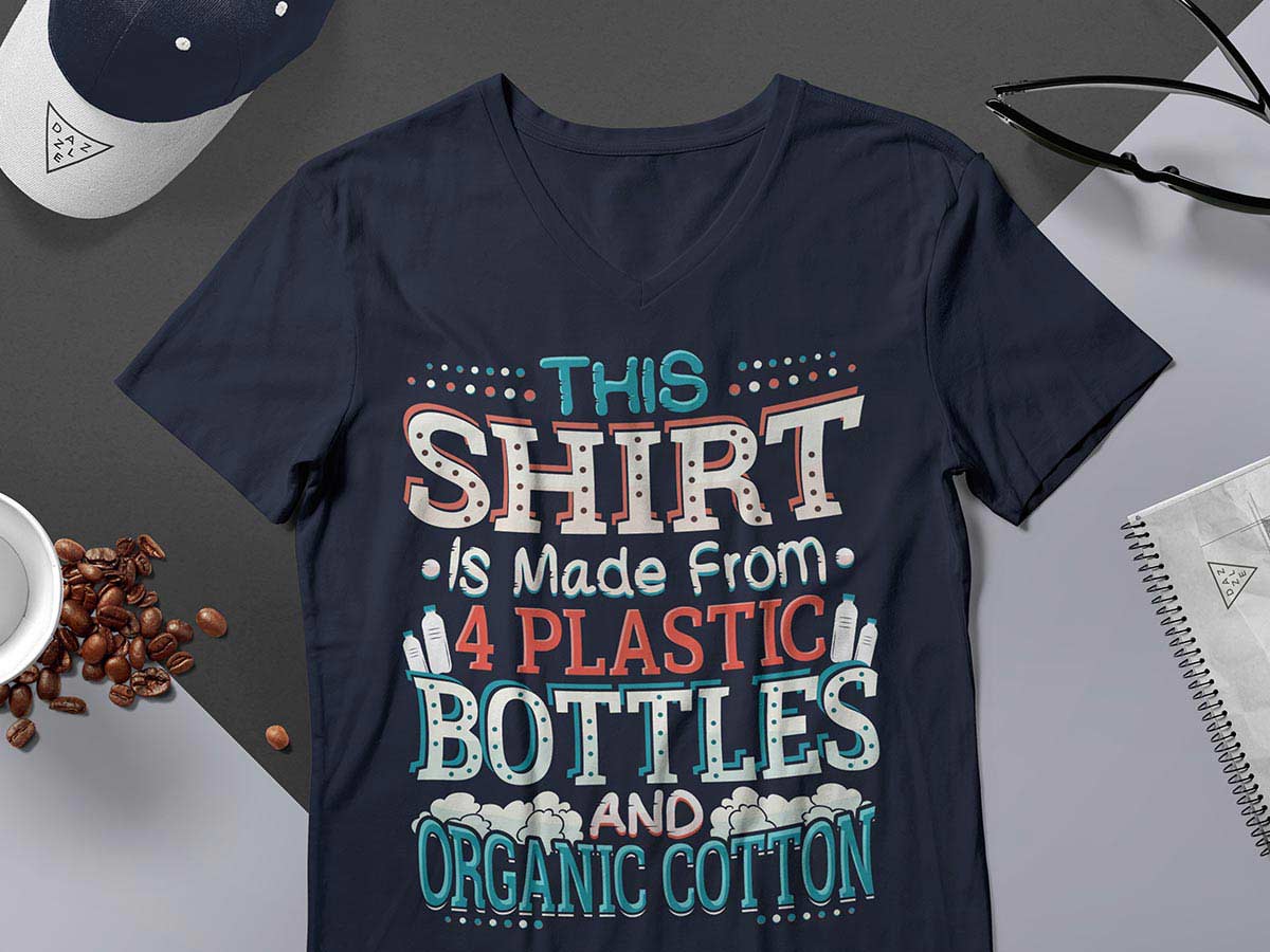 T-shirts – Plastic bottles