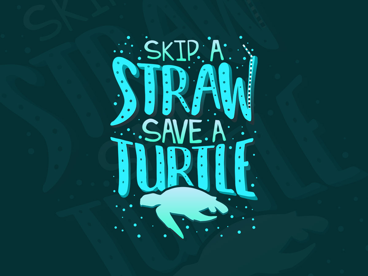 Typography – Save a turtle
