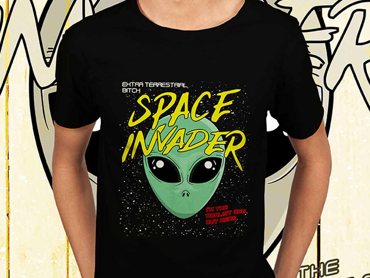 T-shirts - Space invader - Unlimited Graphic Design Service