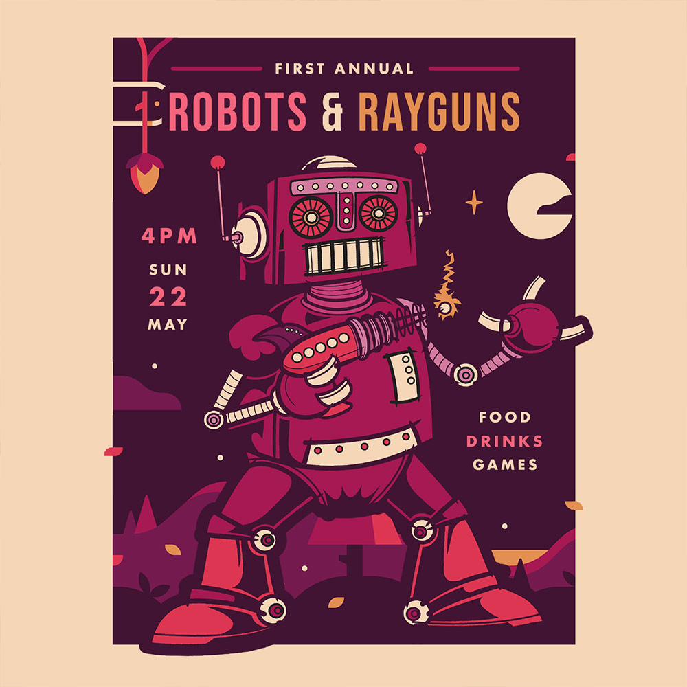 Robots and rayguns Flyer