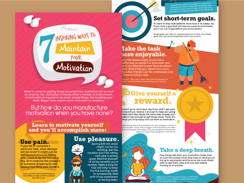 Infographics – Inspiring ways to maintain your motivation