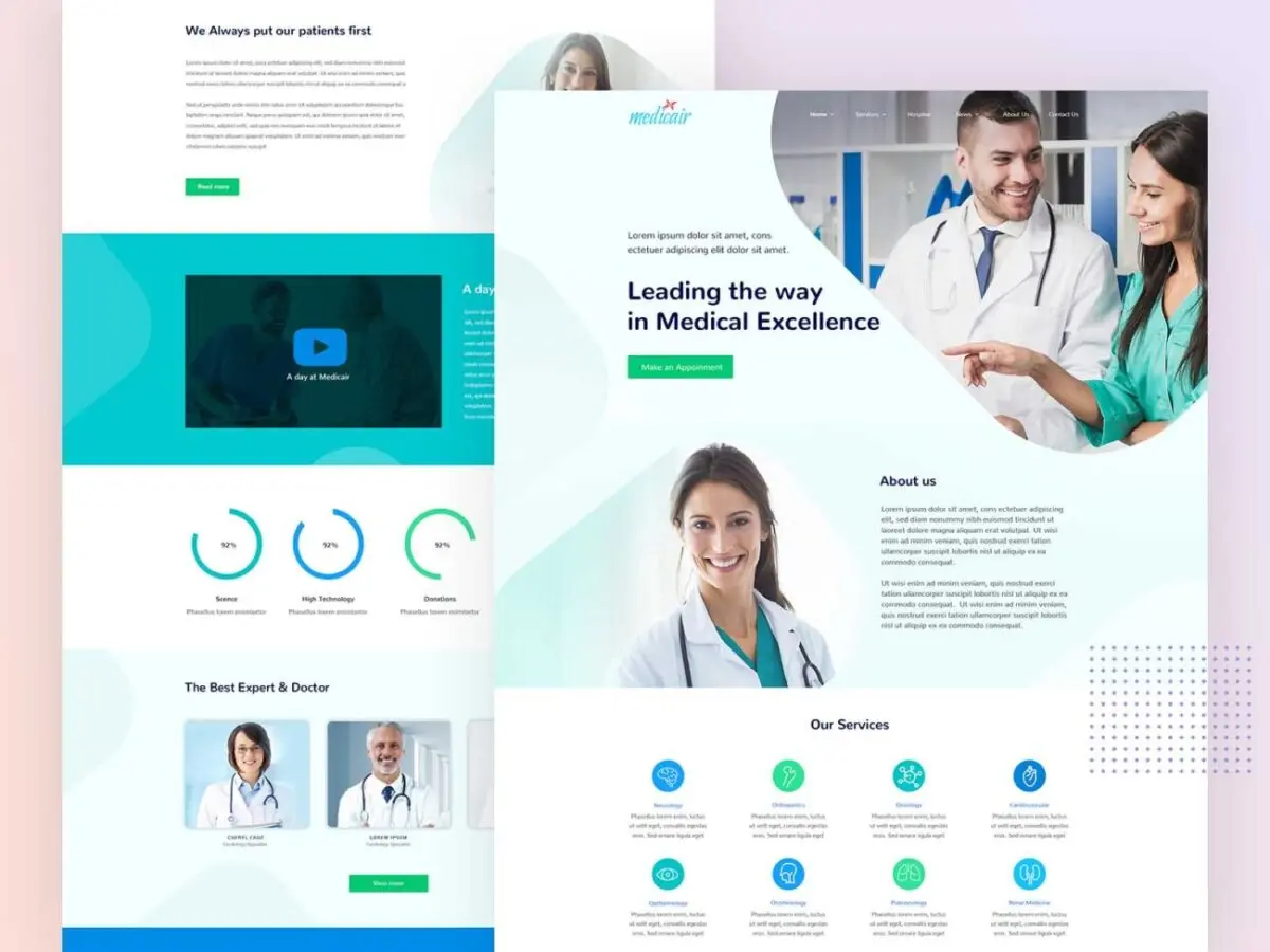 Website – Medical excellence