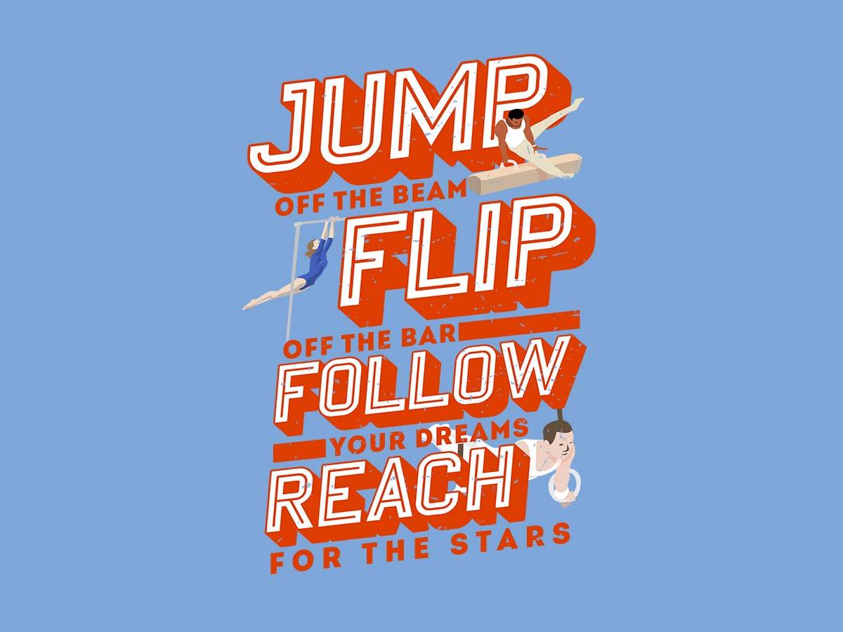 Typography – Jump flip