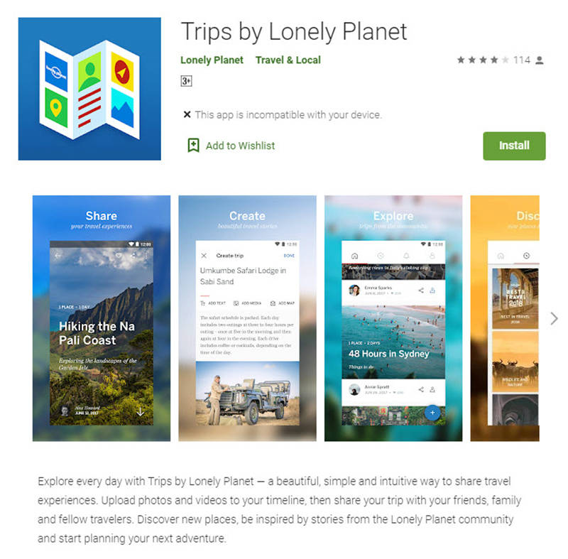 trips online app