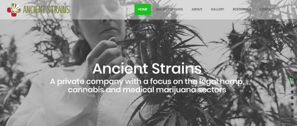 ancient_strains homepage