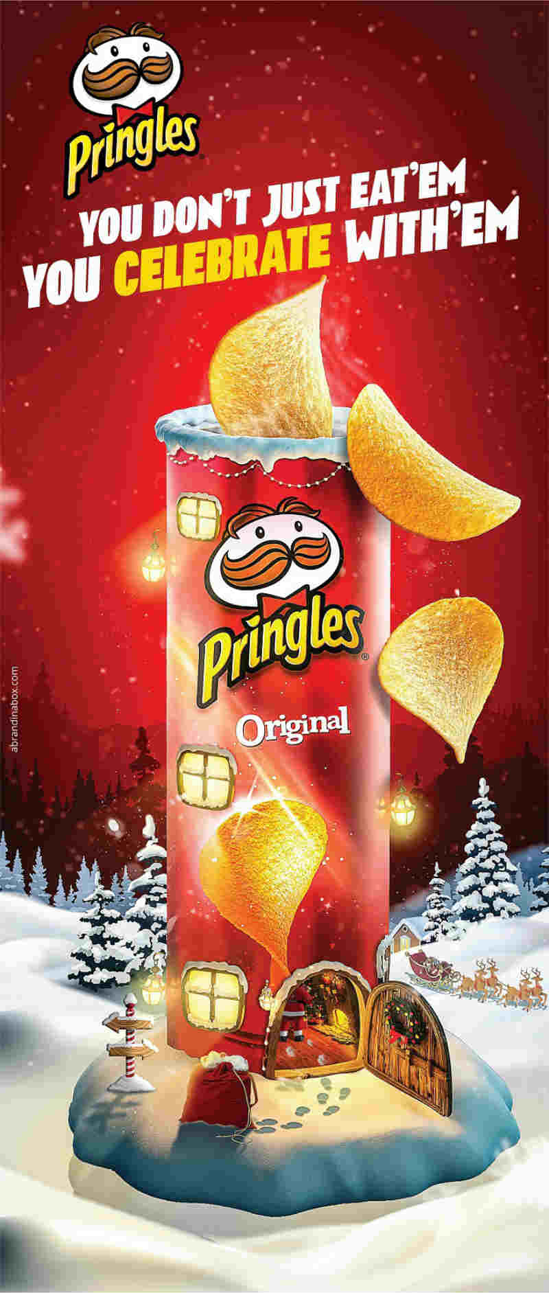 Pringles holiday poster