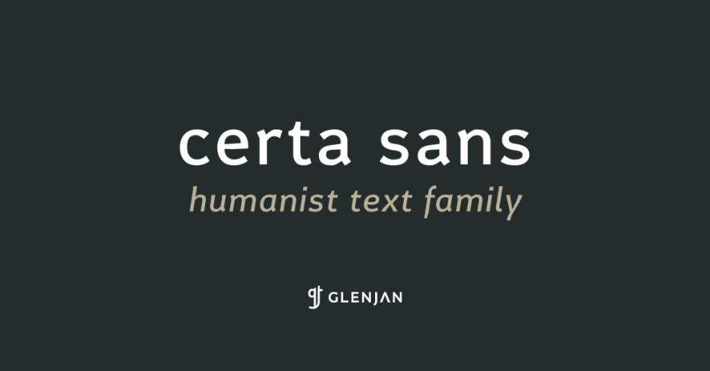 certa sans typeface