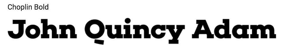 choplin typeface