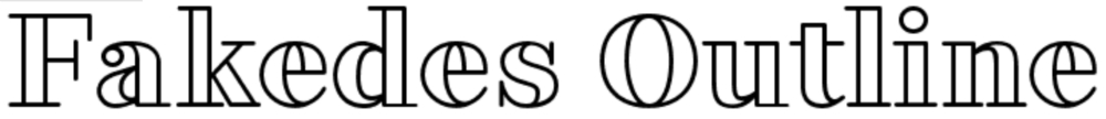 fakedes font design
