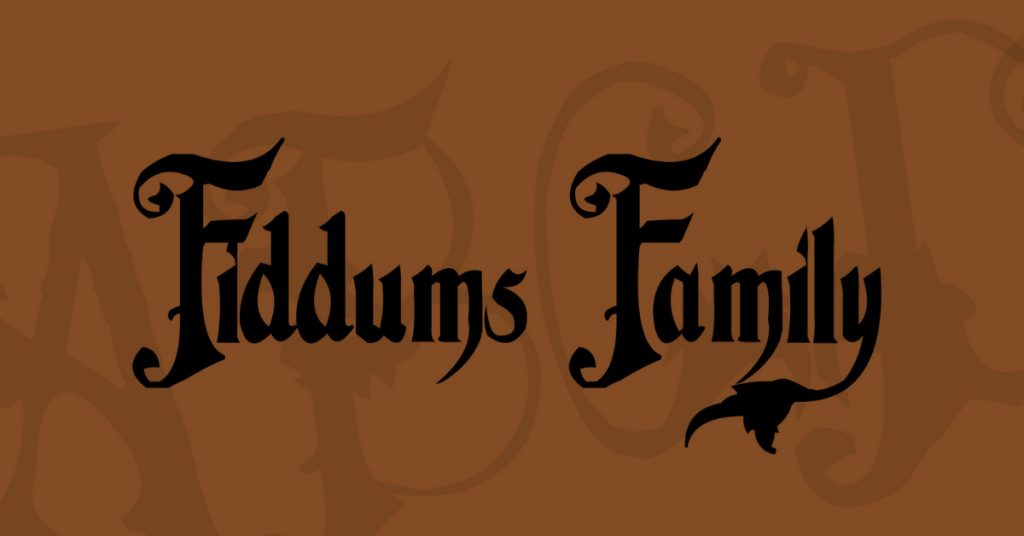 fiddums family typeface